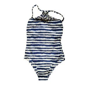 Tori Praver Indigo One Piece Swimsuit Sz M